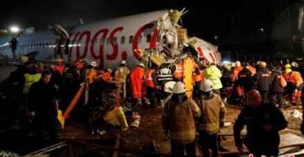 土耳其波音客机滑出跑道已致3死179伤 机体断成三截现场画面曝光