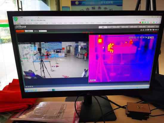 5G+热成像人体测温系统在海南基层医院启用