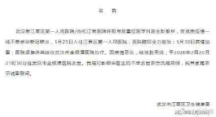 延迟婚期的武汉医生感染离世怎么回事 彭银华个人资料去世时间曝光