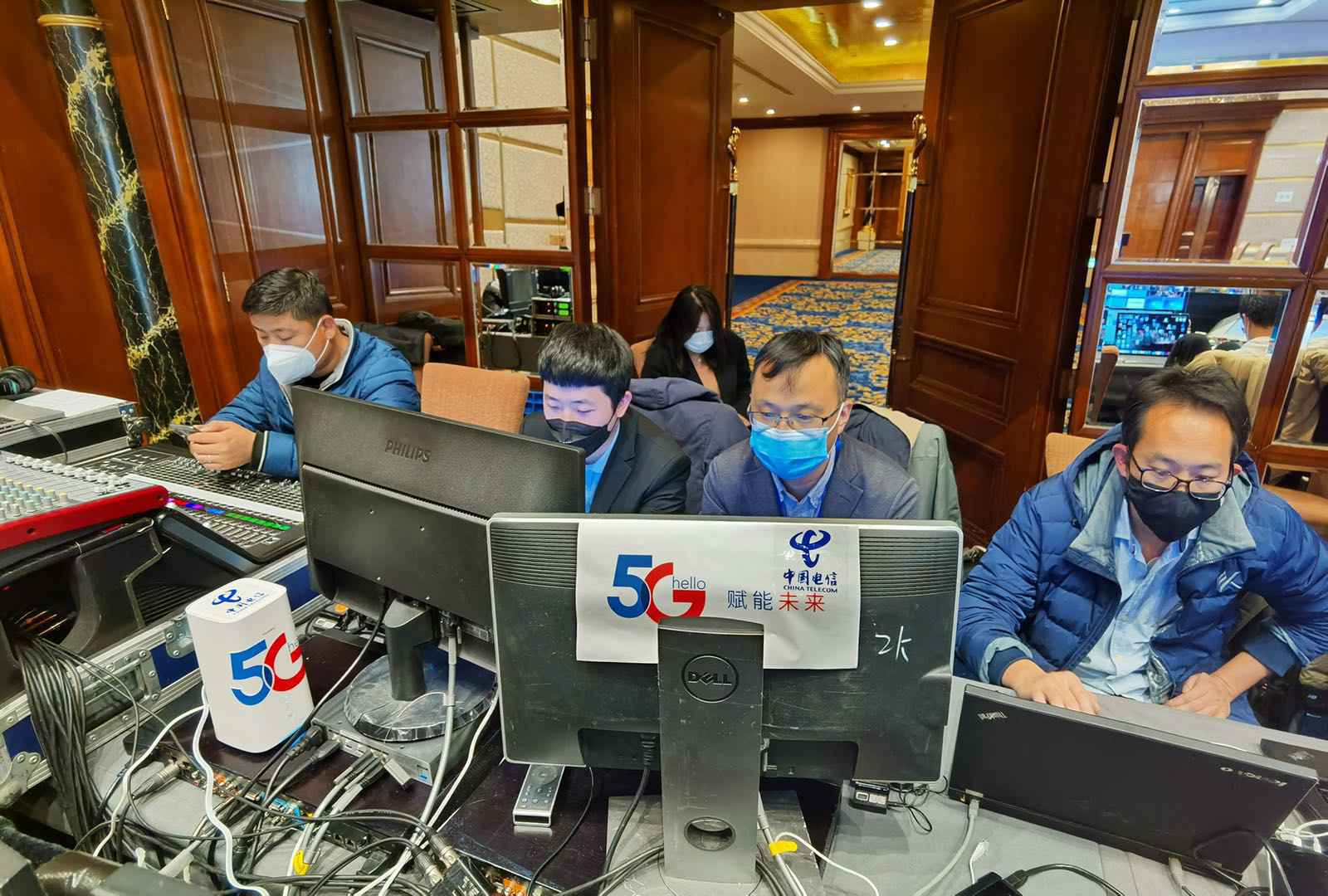 5G +云会议系统现场保障卫健委与世卫组织中国防治经验分享会