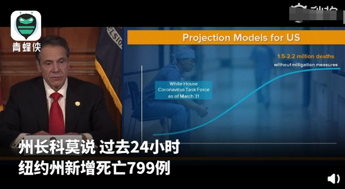 纽约州长称封城18天像过了一辈子那么久