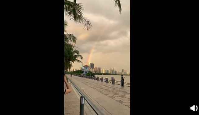 深圳连到香港的彩虹怎么回事？现场图曝光这一幕太绝美了