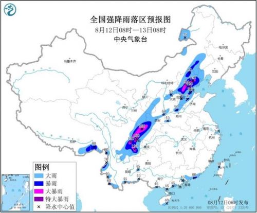 京津冀四川等地局地有大暴雨怎么回事？全国各地天气降雨情况预测