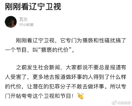 辽宁卫视猥亵的代价哪里可以看？辽宁卫视猥亵的代价主要讲了什么