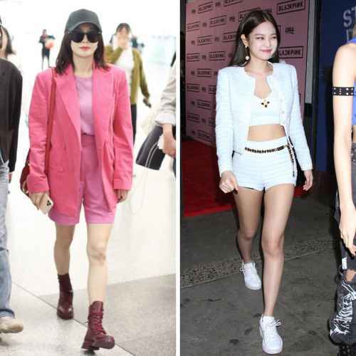 欧阳娜娜和Lisa的露腿西装才是春日必备!