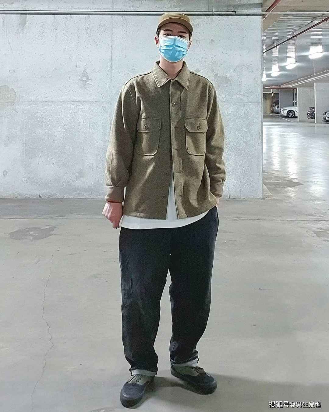 男生必会的“叠穿”技巧,外套衬衫这样搭配,颜值不高也很帅气