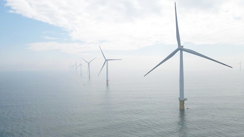 粤港澳大湾区首个大容量海上风电项目投产