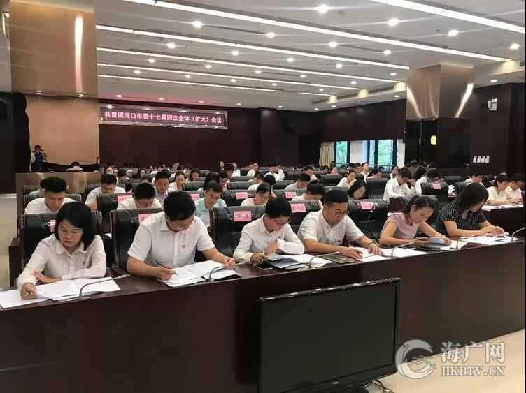 共青团海口市委十七届四次全体（扩大）会议召开