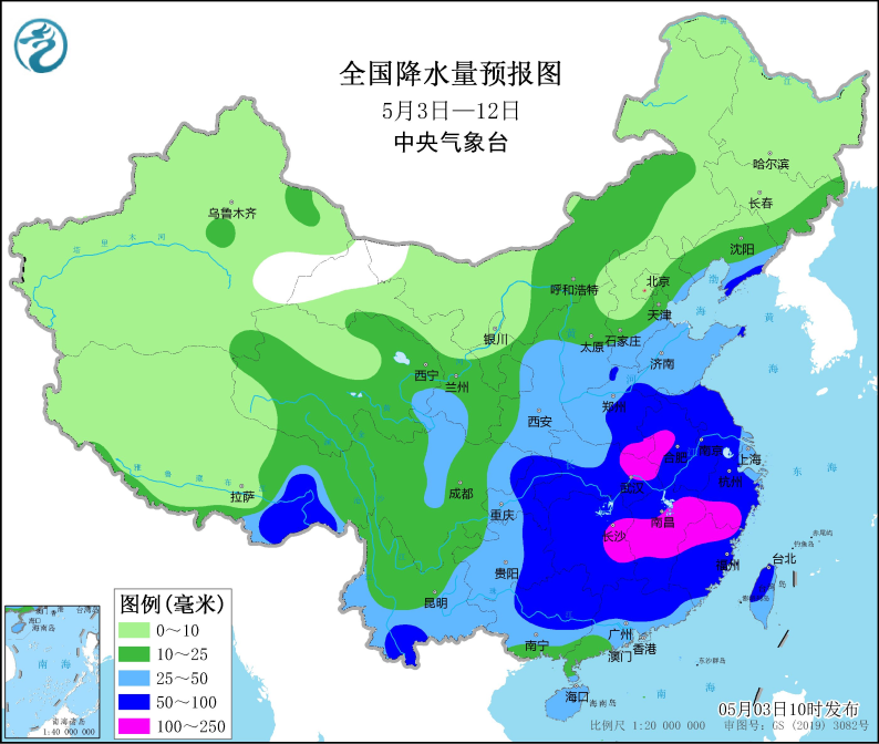 中央气象台：未来10天江淮江南等地有明显降雨过程