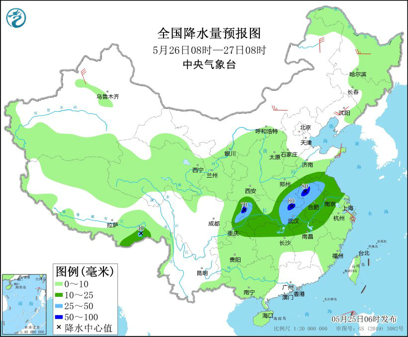 多地将有8-10级雷暴大风或冰雹 最新全国天气预报