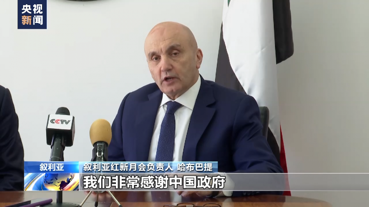 中国援助叙利亚粮食交接仪式在叙利亚首都举行