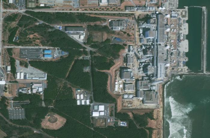 卫星图显示福岛核污染水激增 空地堆满了储水罐