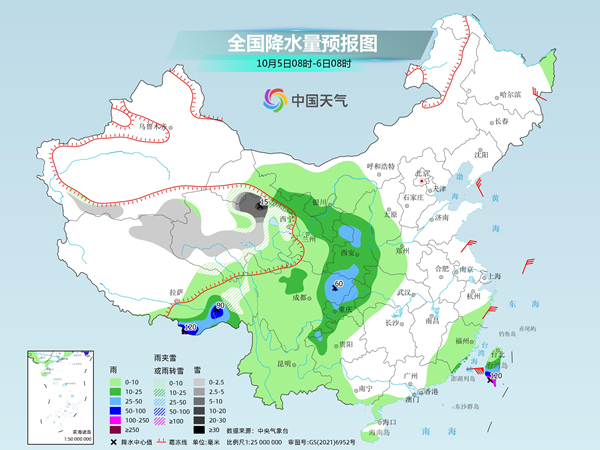 华西秋雨不断需警惕次生灾害 南方假期后段告别暑热