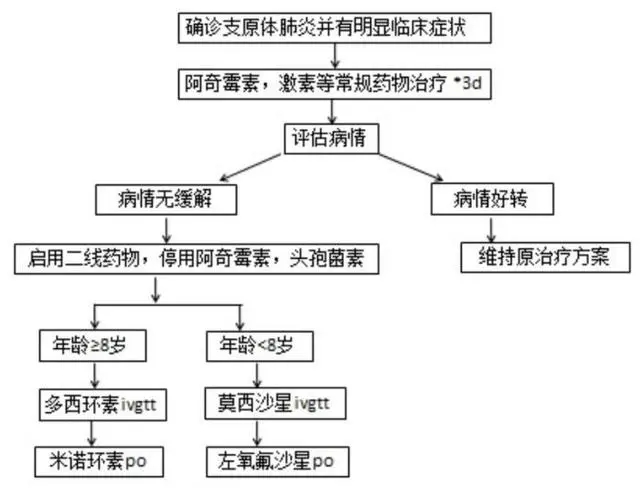 图片源自复旦大学附属儿科医院《关于调整肺炎支原体肺炎诊疗方案的通知》.webp